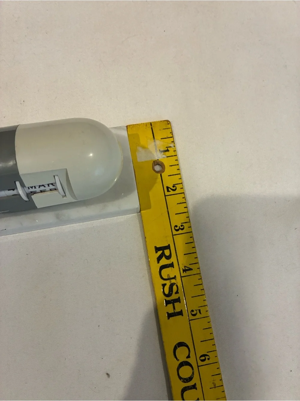 Pill Capsule Desk Calendar Cream /Gray Desktop Perpetual Calendar on Marble Base